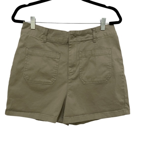 Bagatelle Collection Pants - Bagatelle Shorts Women Size 12 Khaki Tan Utility High Rise Cotton Spandex Preppy